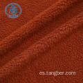tela de piel sintética de lana de sherpa unida gamuza